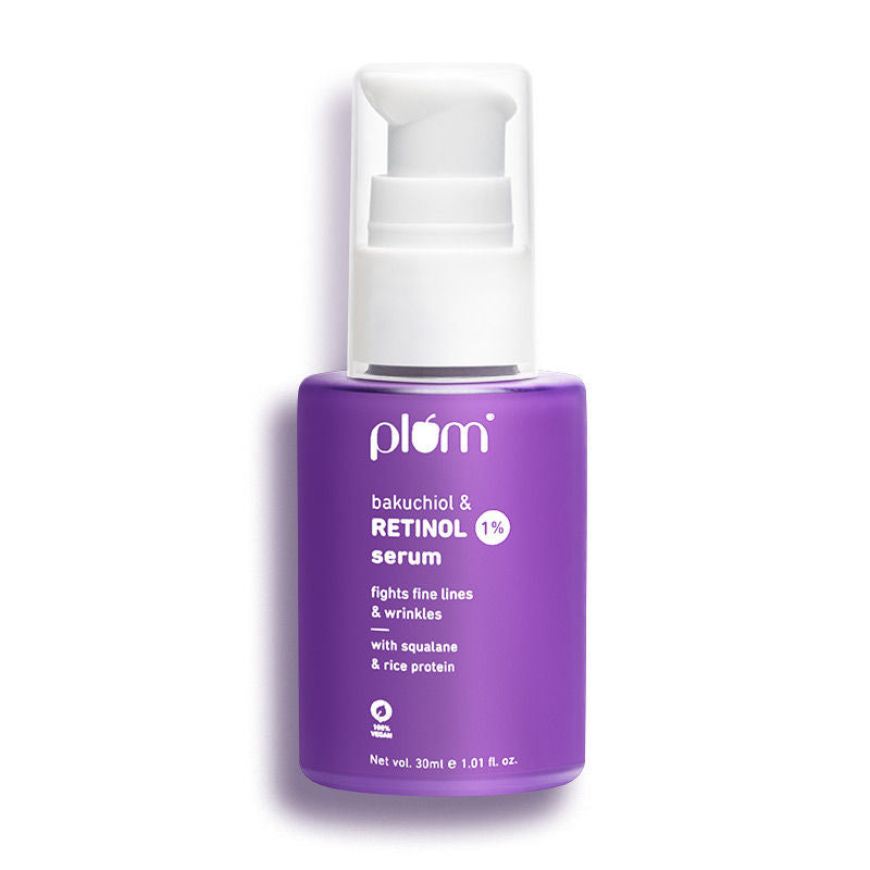 1% Retinol Face Serum With Bakuchiol- Boosts Collagen- Reduces Fine Lines & Wrinkles