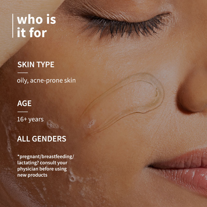 1% Salicylic Acid & Blueberry Clearly Gentle Gel Face Wash, For Acne Prone & Oily Skin