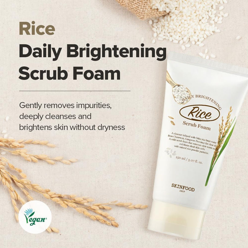 Rice Daily Brightening Scrub Foam