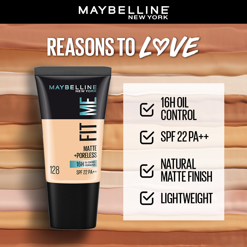 Fit Me Matte+Poreless 16H Oil Control Foundation with SPF 22 - 115 Ivory