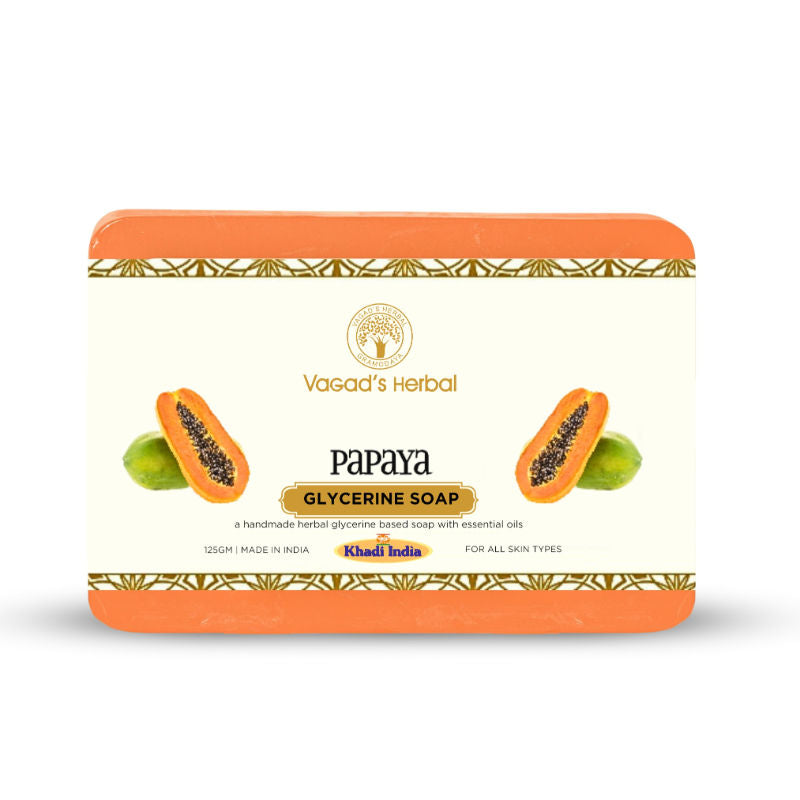 Herbal Papaya Soap, Refreshing Cleansing Formula, Glycerine Enriched