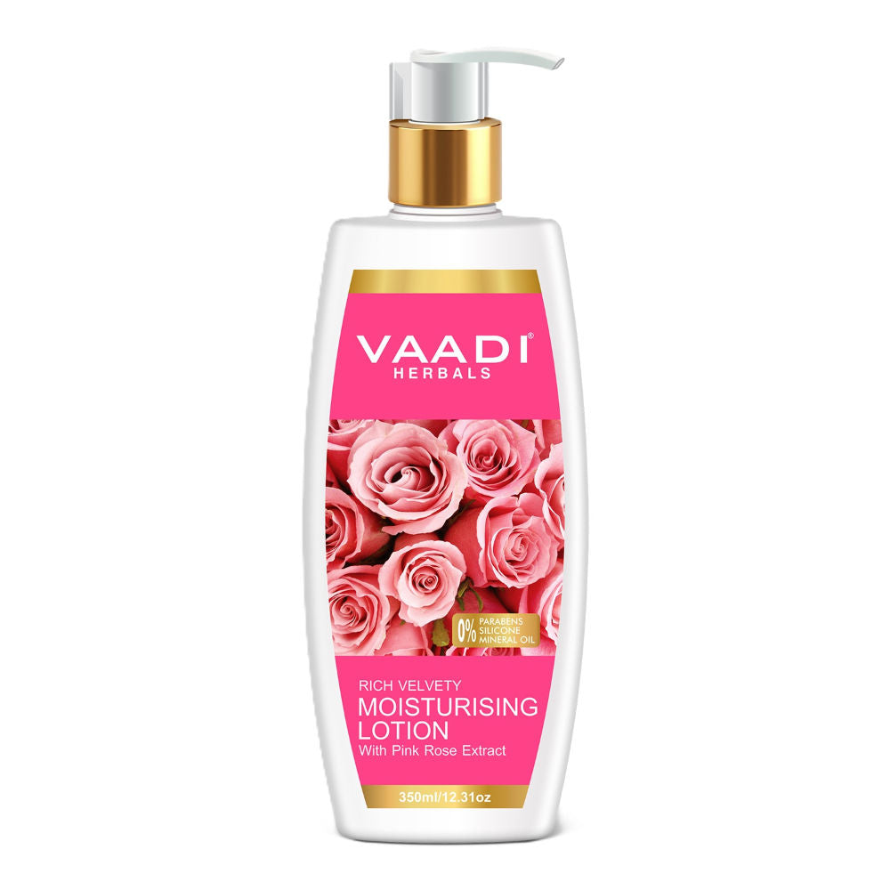 Rich Velvety Moisturising Lotion With Pink Rose Extract