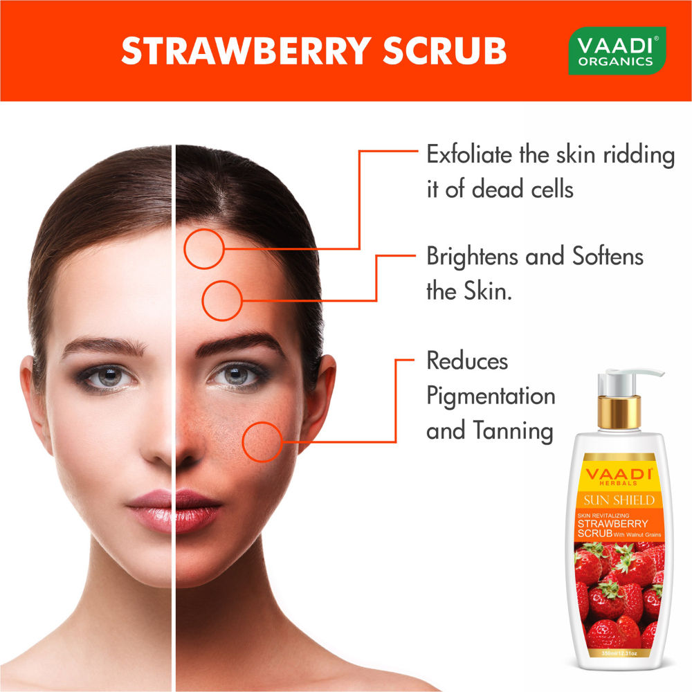 Strawberry Scrub With Walnut Grains