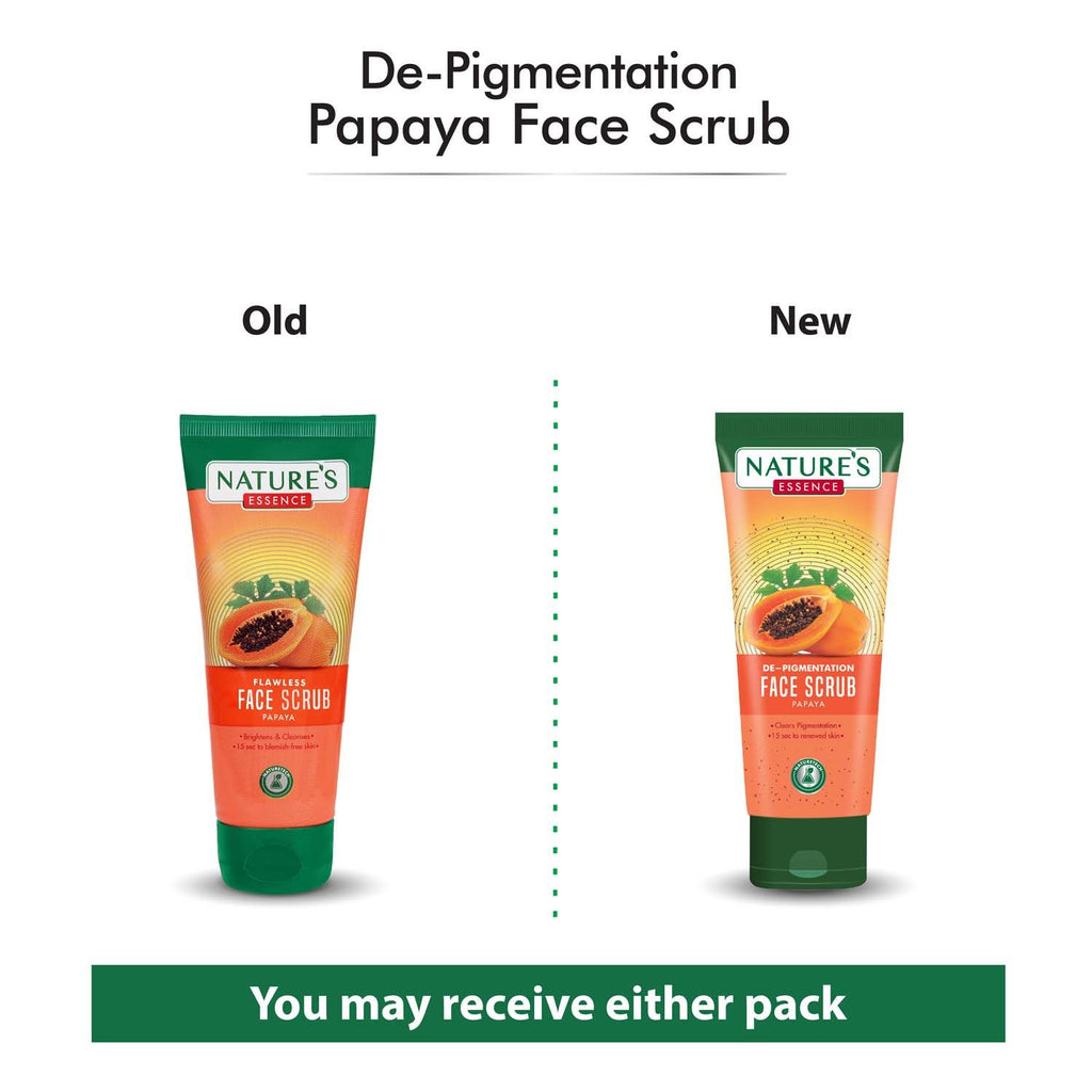 De-Pigmentation Face Scrub for Women Papaya Face Scrub, Orange