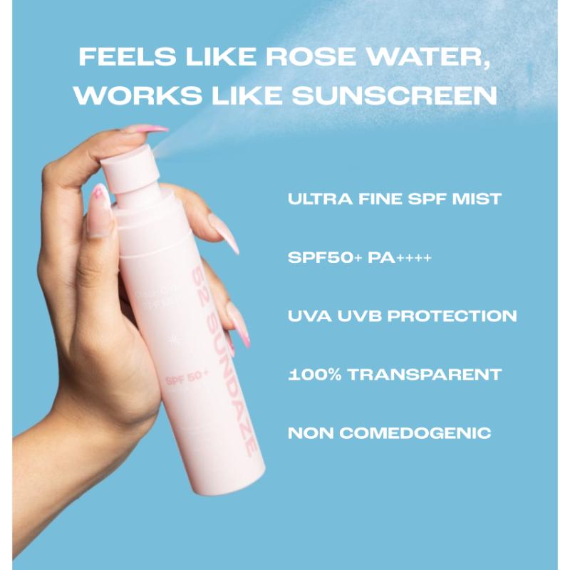 SPF 50+ Rose Water Sun Mist