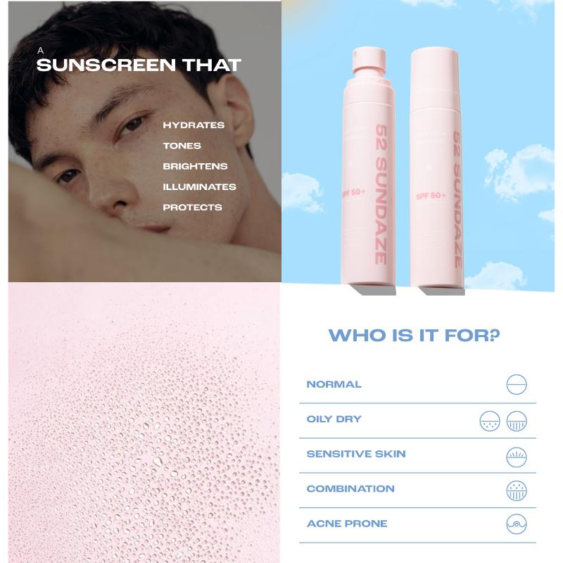 SPF 50+ Rose Water Sun Mist