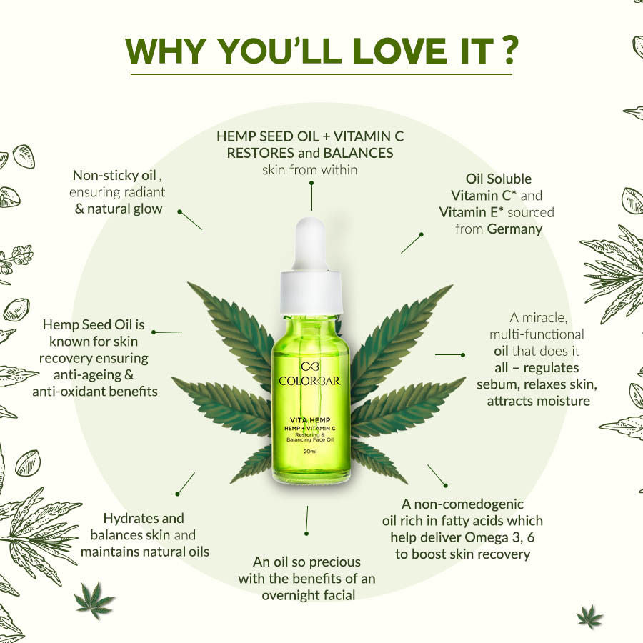 Vita Hemp + Vitamin C Restoring and Balancing Night Oil