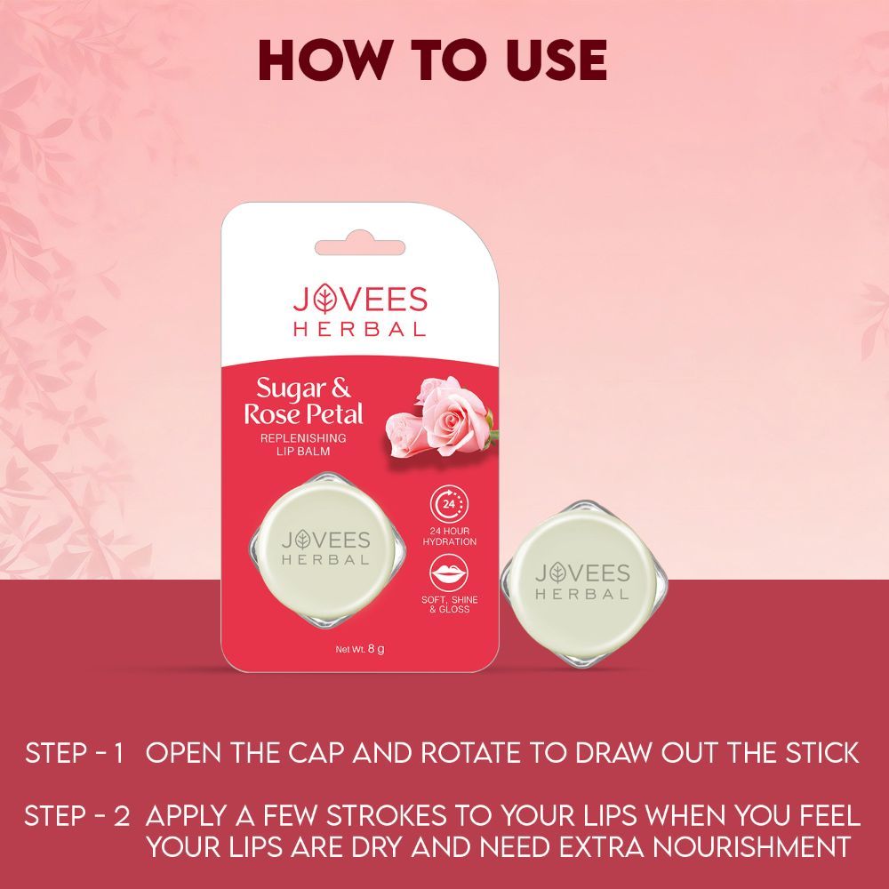 Herbal Sugar & Rose Petal Replenishing Lip Balm