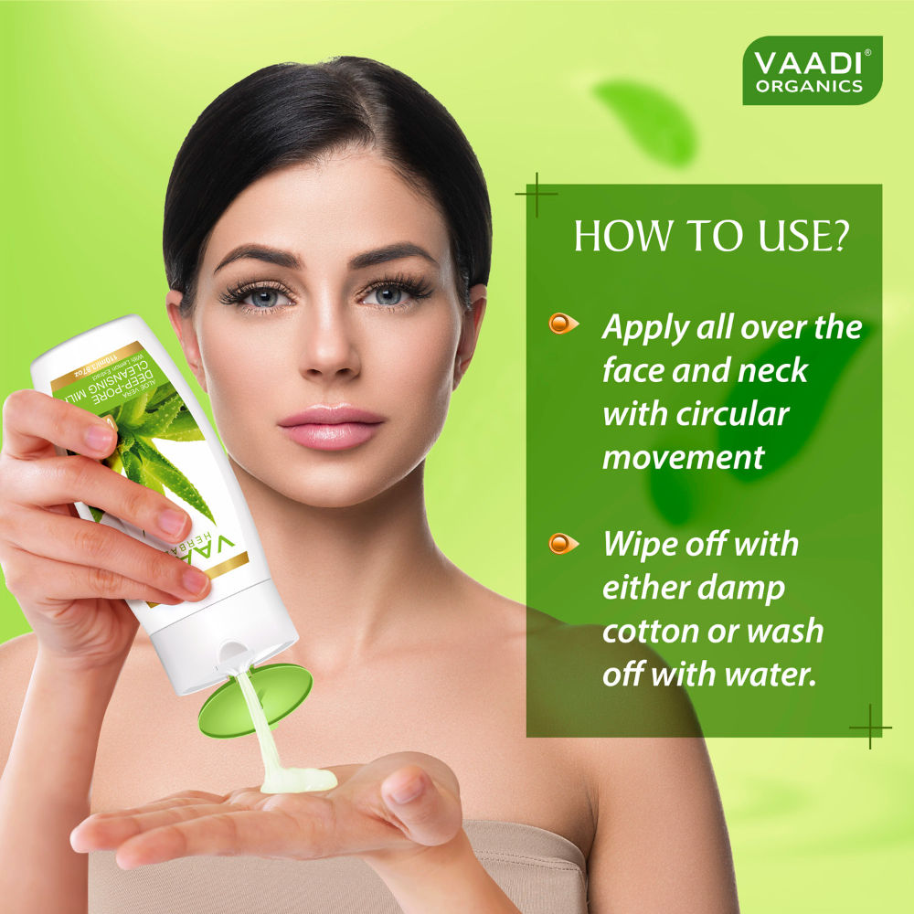 Aloevera Deep Pore Cleansing Milk With Lemon Extract