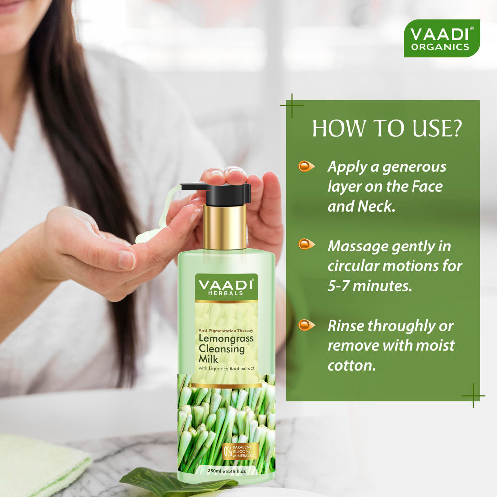 Lemongrass Cleansing Milk with Liquorice Root Extract