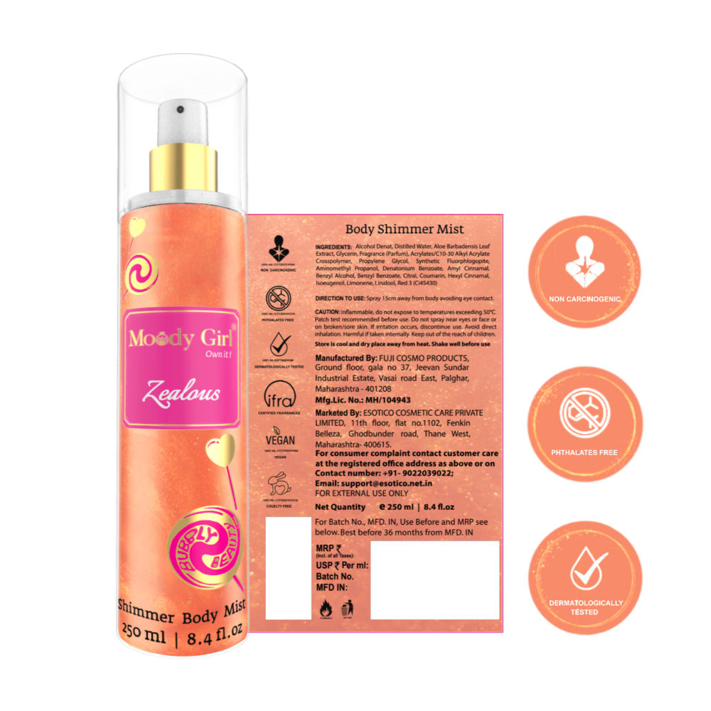 Zealous Luxury Shimmer Body Mist