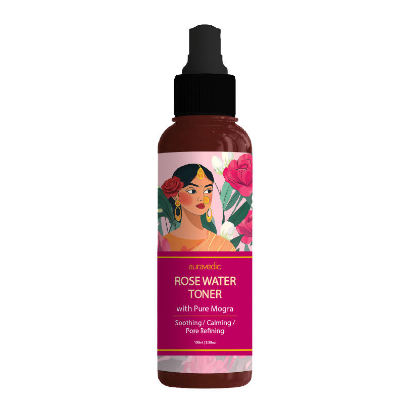 Rose Water Face Toner Spray Mogra Rose Water Spray Toner for Glowing Skin Toner Mist