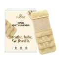 Bra Extender Stretchable Elastic Extension Strap Adjustable Buckle Clasp 2 Hook 3 Eye - Beige