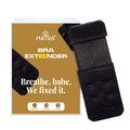 Bra Extender Stretchable Elastic Extension Strap Adjustable Buckle Clasp 2 Hook 3 Eye Black