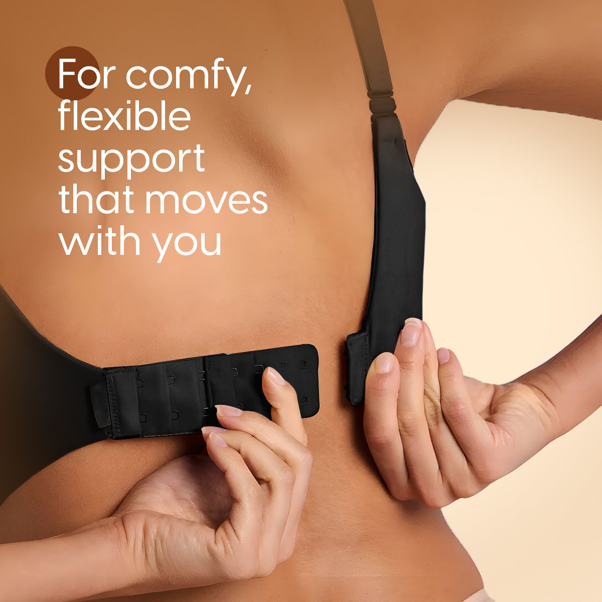 Bra Extender Stretchable Elastic Extension Adjustable Strap 2 Hook 3 Eye White Beige Black