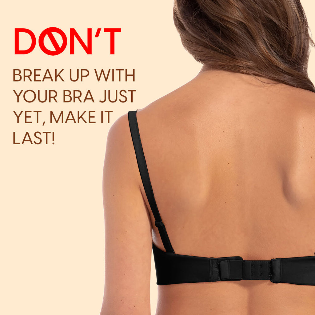 Bra Extender Stretchable Elastic Extension Strap Adjustable Buckle 2 Hook 3 Eye Beige Black