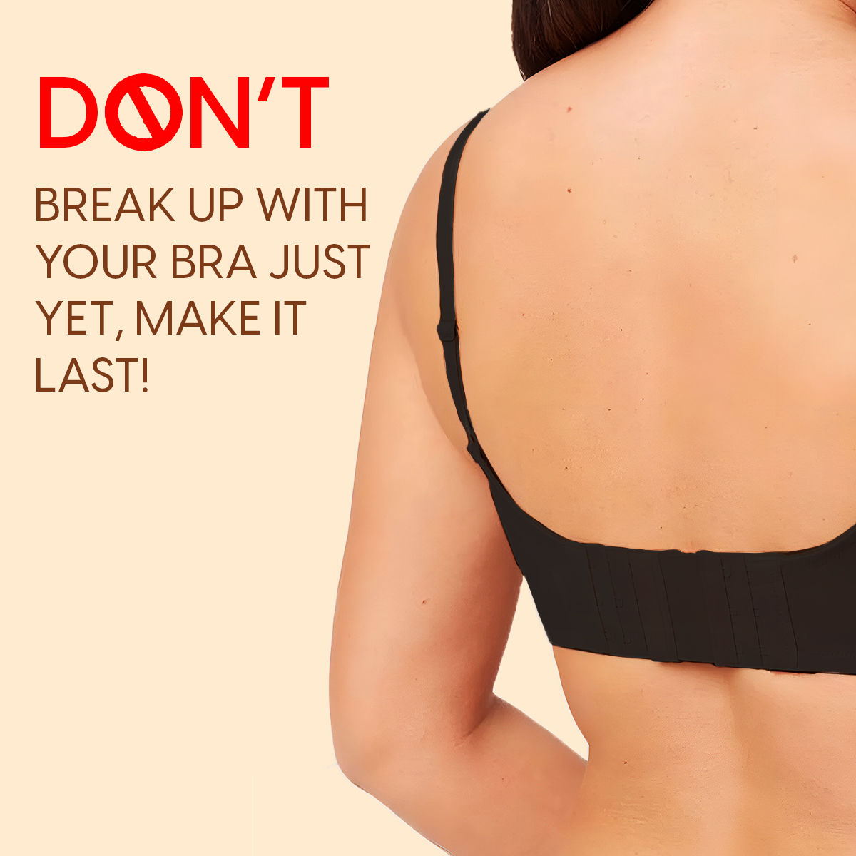 Bra Extender Stretchable Elastic Extension Strap Adjustable Buckle Clasp 3 Hook 3 Eye - Black