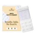 Bra Extender Stretchable Elastic Extension Strap Adjustable Buckle Clasp 3 Hook 3 Eye - White