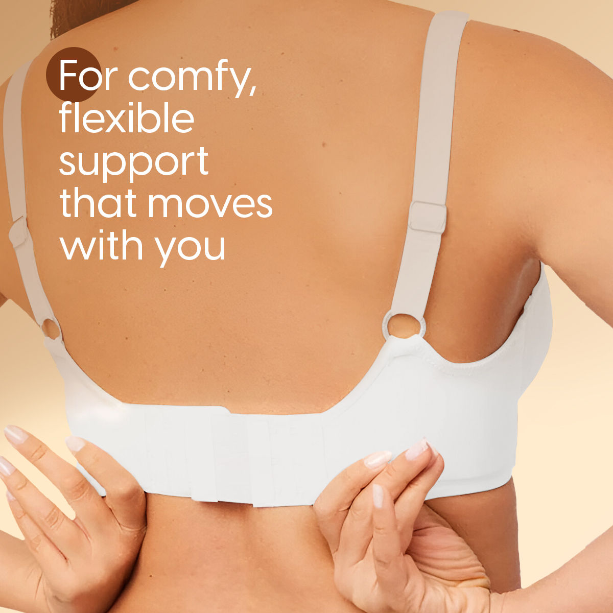 Bra Extender Stretchable Elastic Extension Strap Adjustable Buckle Clasp 3 Hook 3 Eye - White