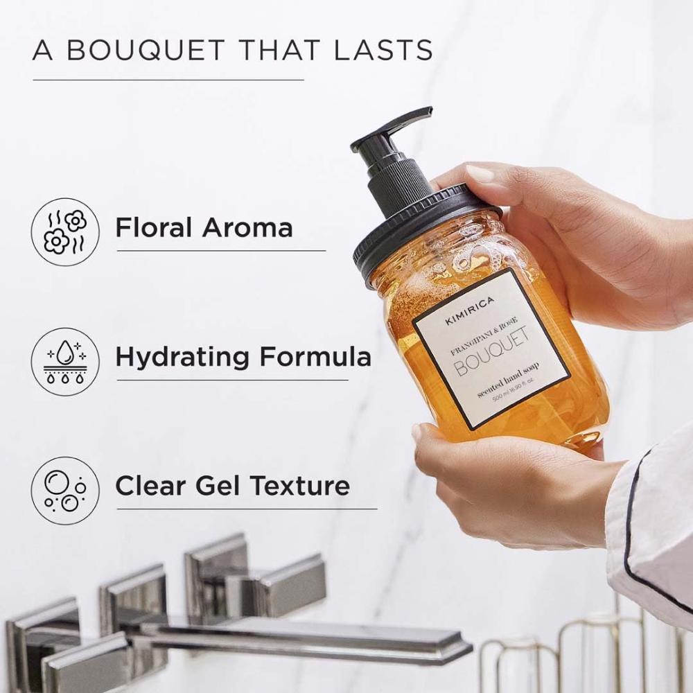 Bouquet Hand Soap With Goodness Of Frangipani And Rose- 100% Vegan & Paraben Free