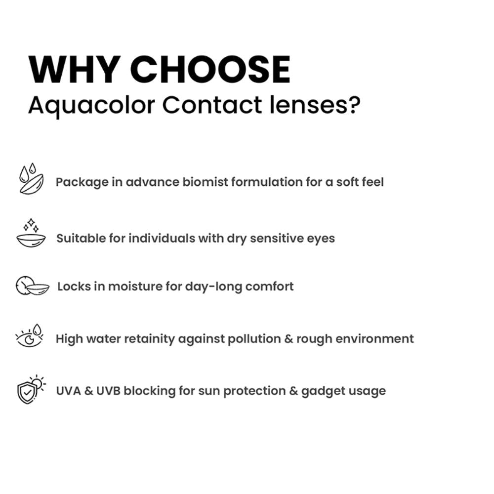 Aquacolor Premium Color Contact Lenses