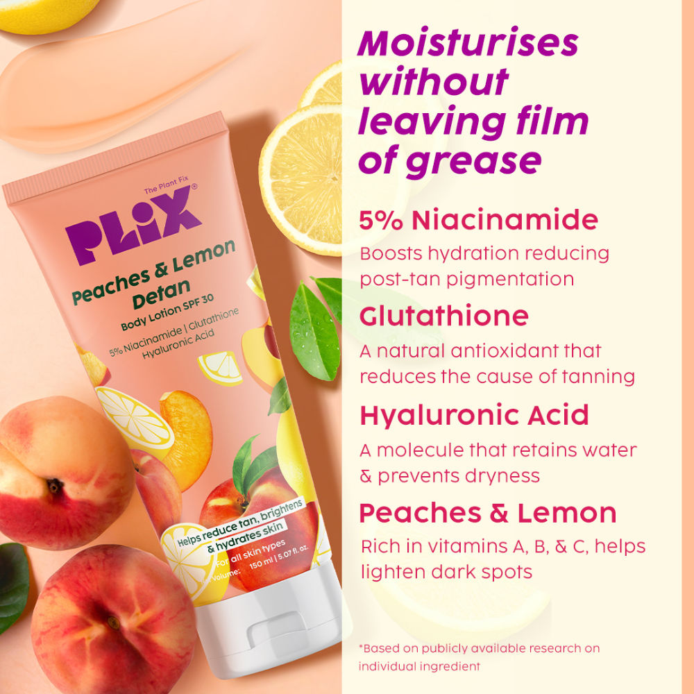 Peaches & Lemon De-Tan Body Trio For Smooth & Hydrated Skin