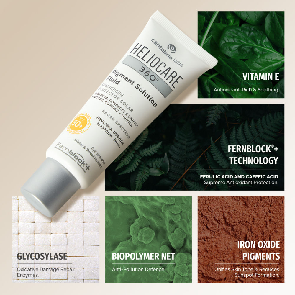 360 Pigment Solution Fluid Sunscreen With Niacinamide SPF 50+ Pa++++ Remove Tan & Brighten