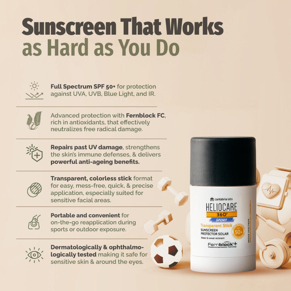 360 Sport Transparent Sunscreen Stick SPF 50+