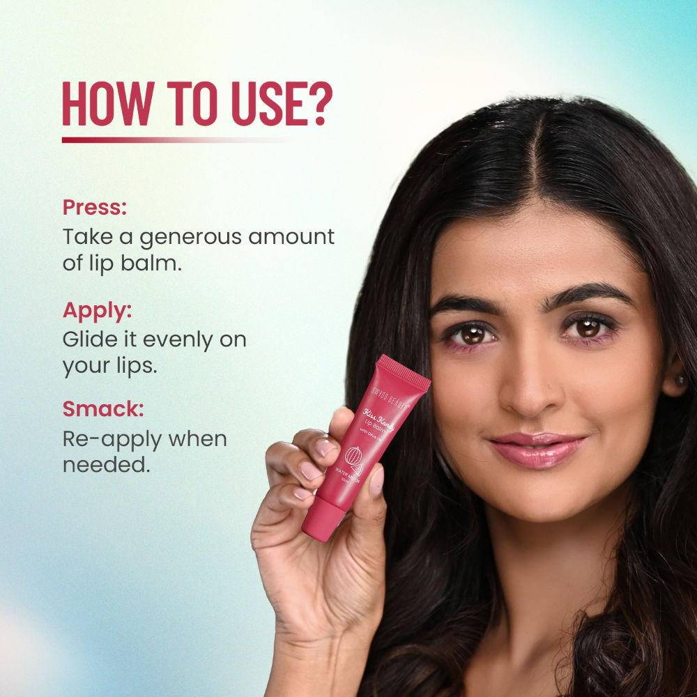 Kiss Kandy Tinted Lip Balm, Non-Sticky with Olive Oil & Vitamin E