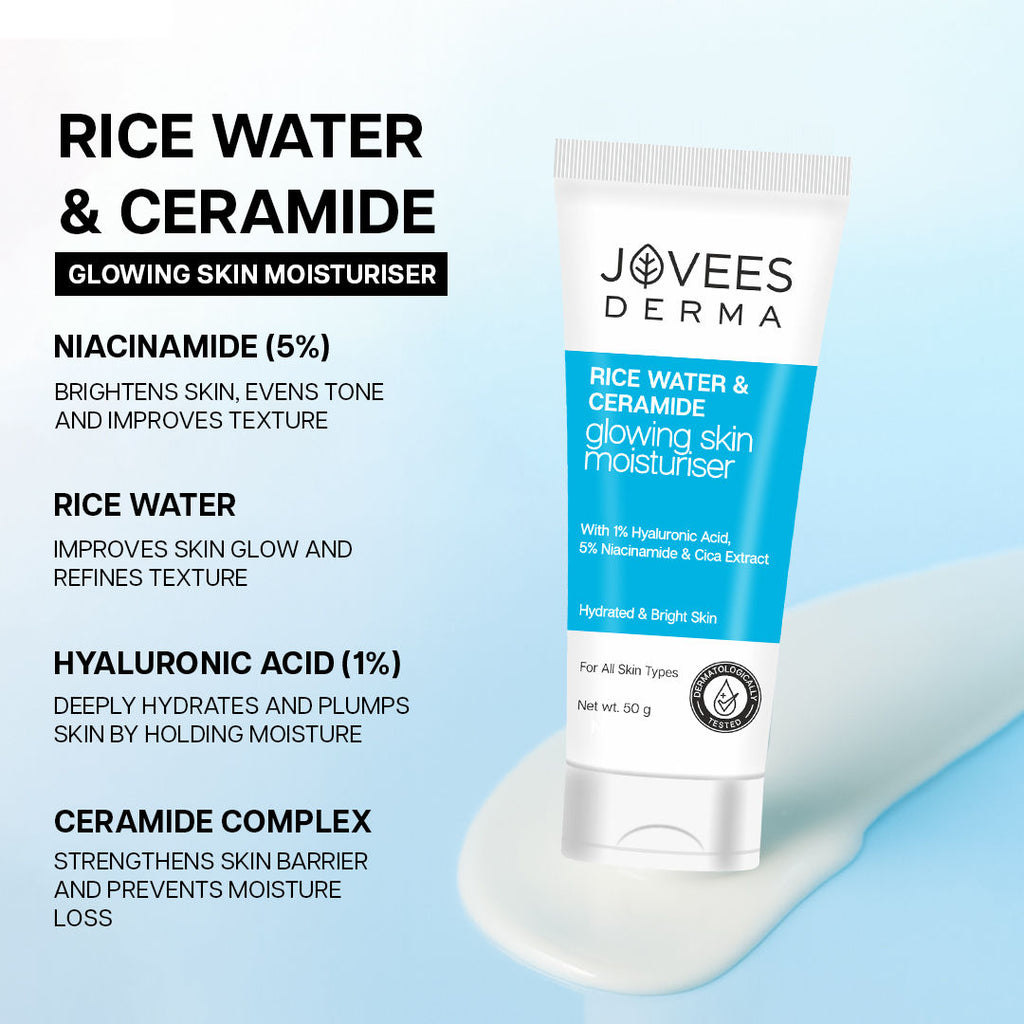 Derma Rice Water & Ceramides Glowing Skin Moisturizer