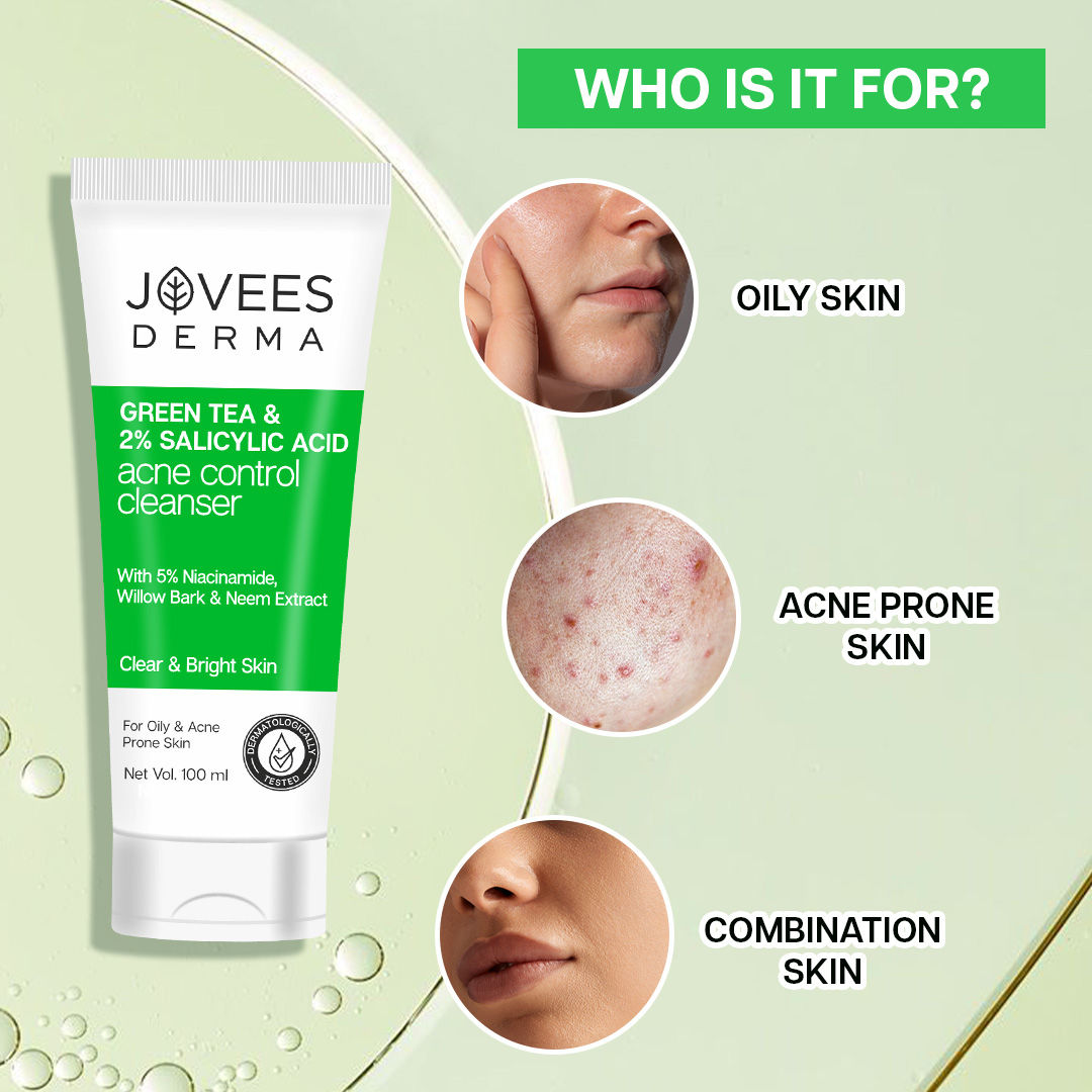 Derma Green Tea 2% Salicylic Acid Acne Control Cleanser