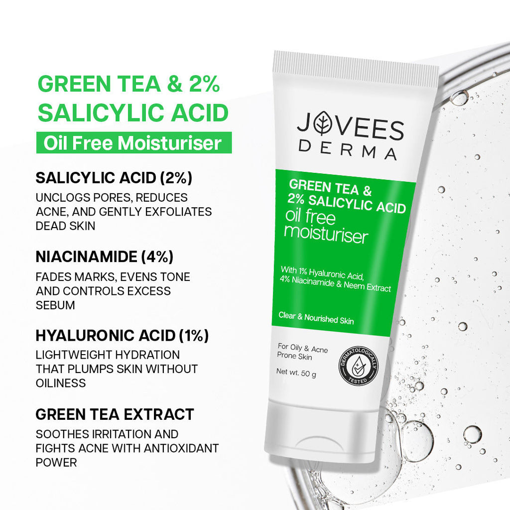 Derma Green Tea 2% Salicylic Acid Oil Free Moisturizer