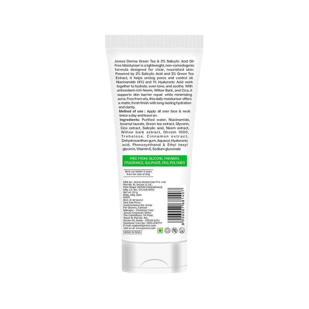 Derma Green Tea 2% Salicylic Acid Oil Free Moisturizer