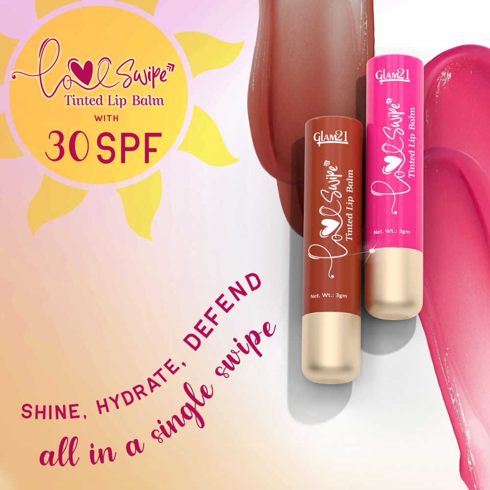Love Swipe Tinted Lip Balm with Vitamin C, Hyaluronic Acid, Ceramide & SPF 30