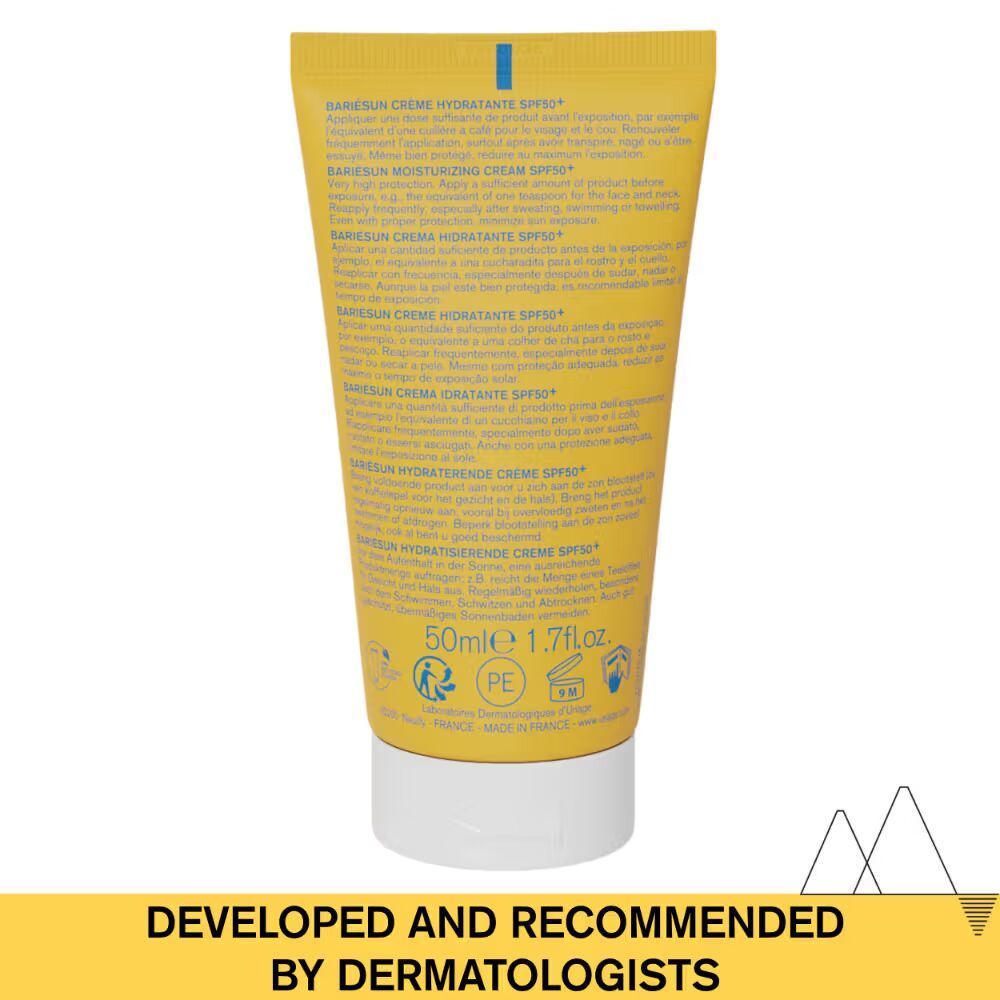 Bariesun Moisturizing Sunscreen SPF50+ Prevents Sun Damage & Skin Aging Dermat Recommended