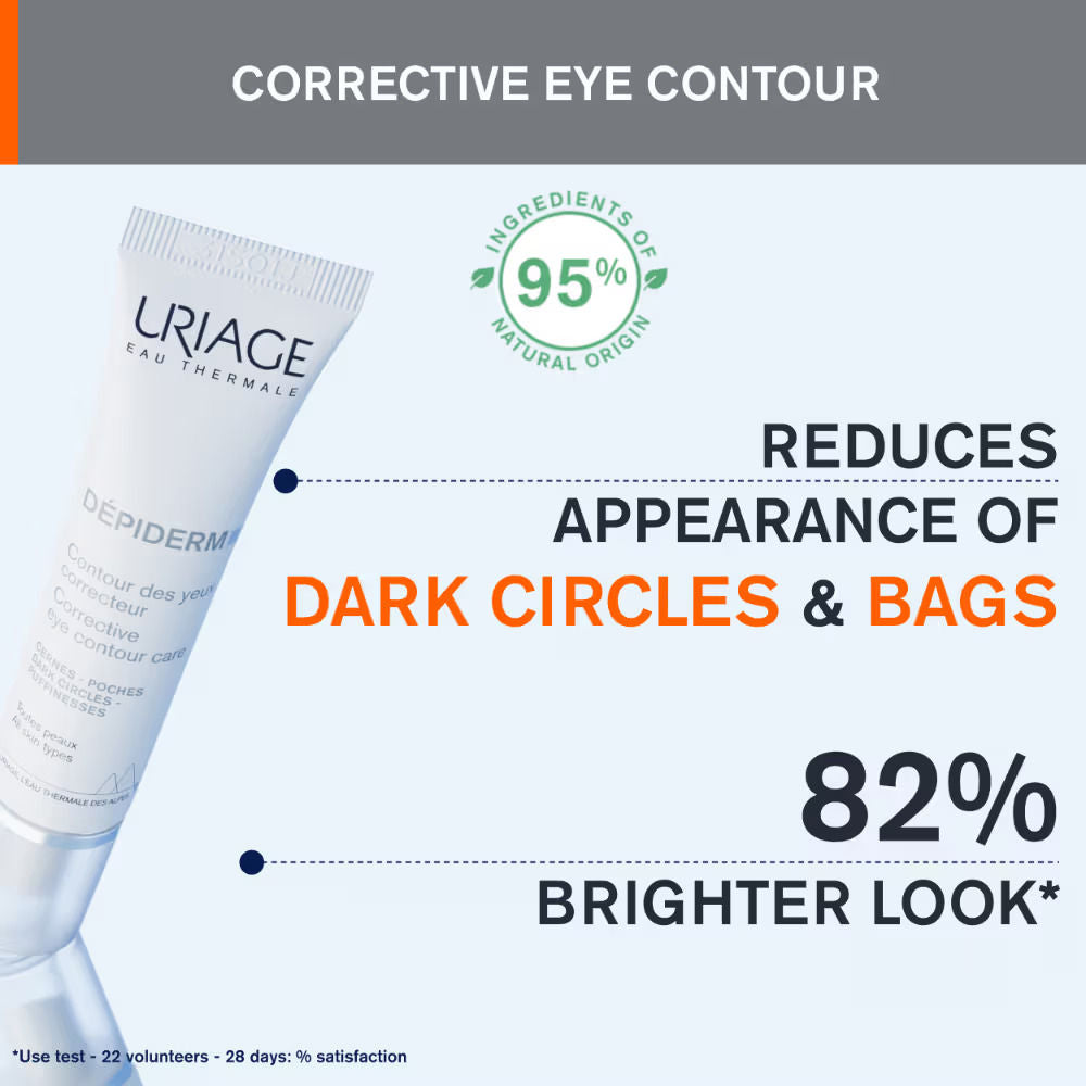Depiderm Eye Cream with Vitamin C Destran Sulfate For Dark Cicles, Puffy Eyes, Fine Lines
