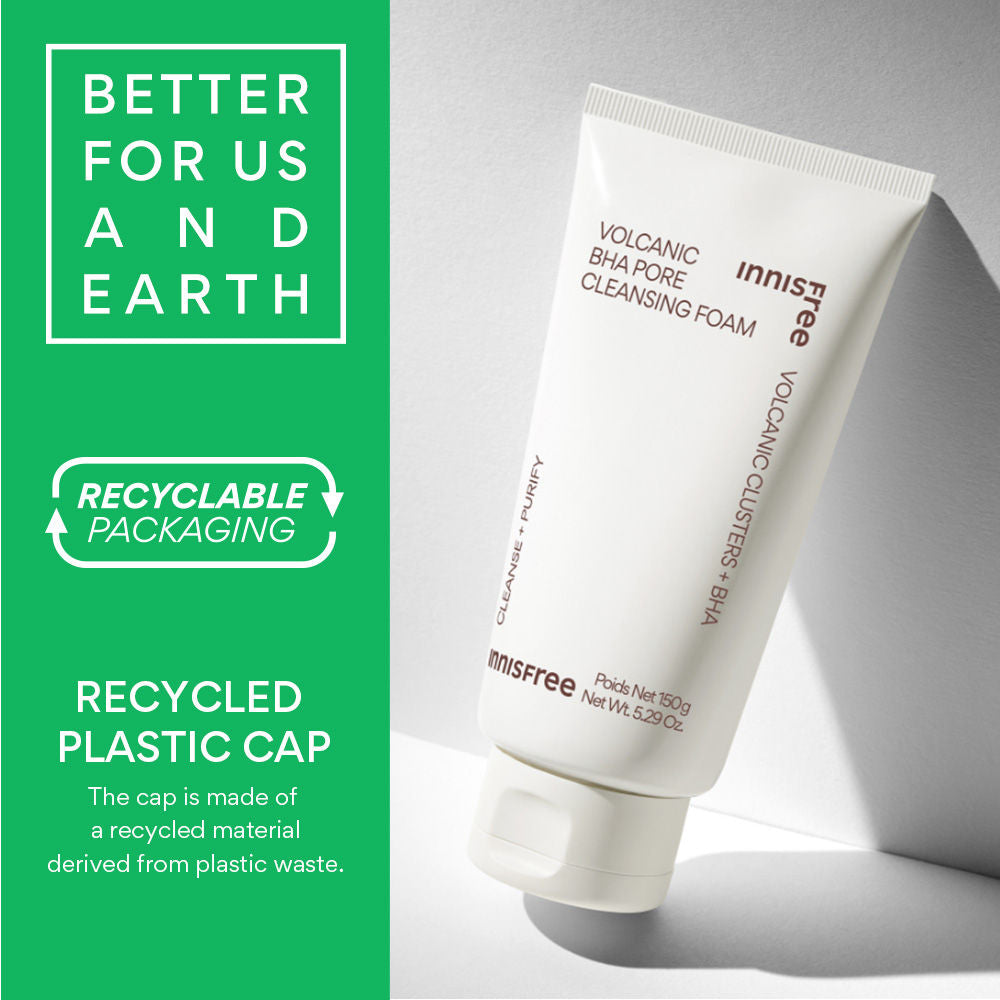 Volcanic Clusters BHA Foaming Daily Cleanser For Excess Oil, Clogged Pores, Oily Skin