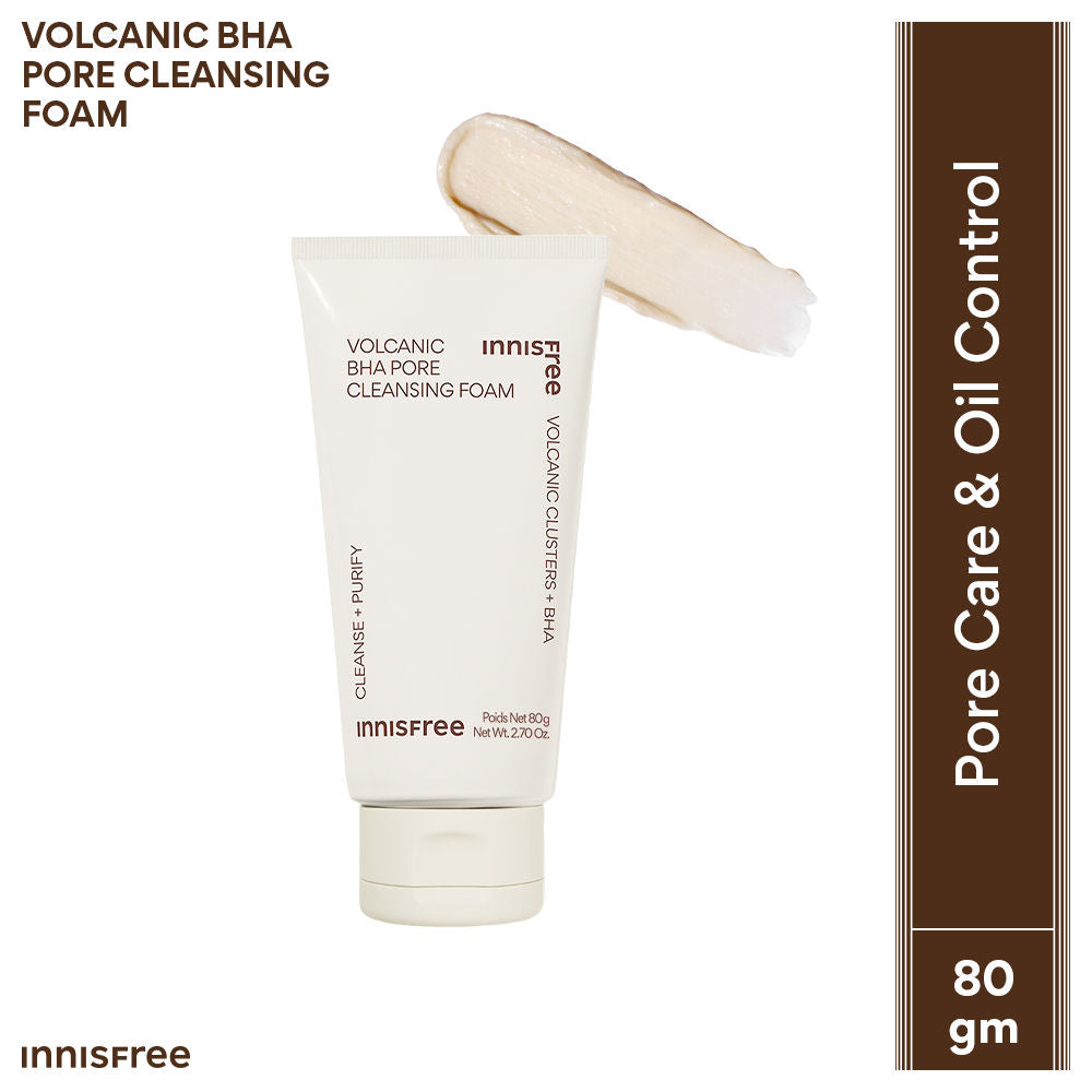 Volcanic Clusters BHA Foaming Daily Cleanser For Excess Oil, Clogged Pores, Oily Skin - 80g