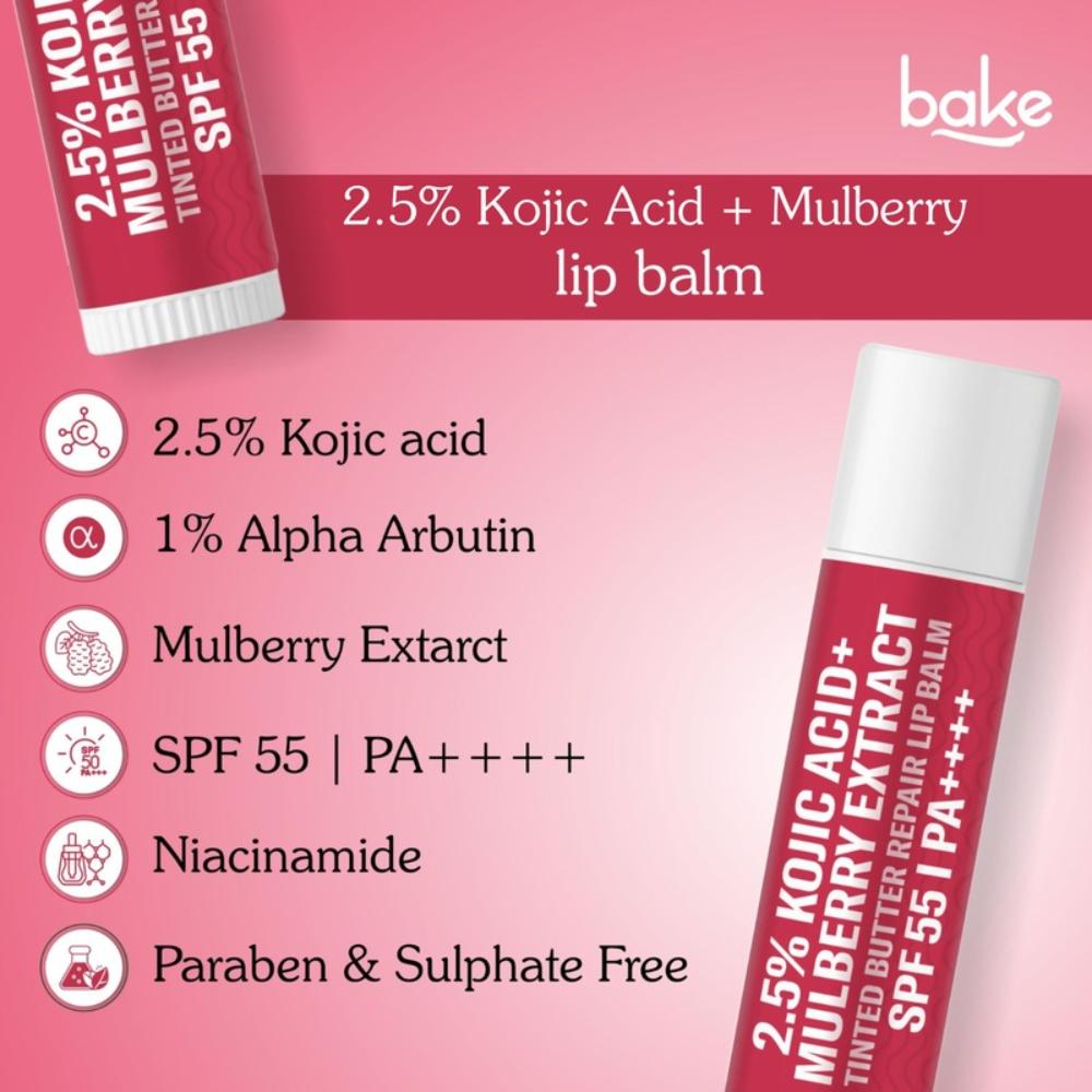 2.5% Kojic Acid Mulberry Extract Tinted Lip Balm SPF 55 PA++++