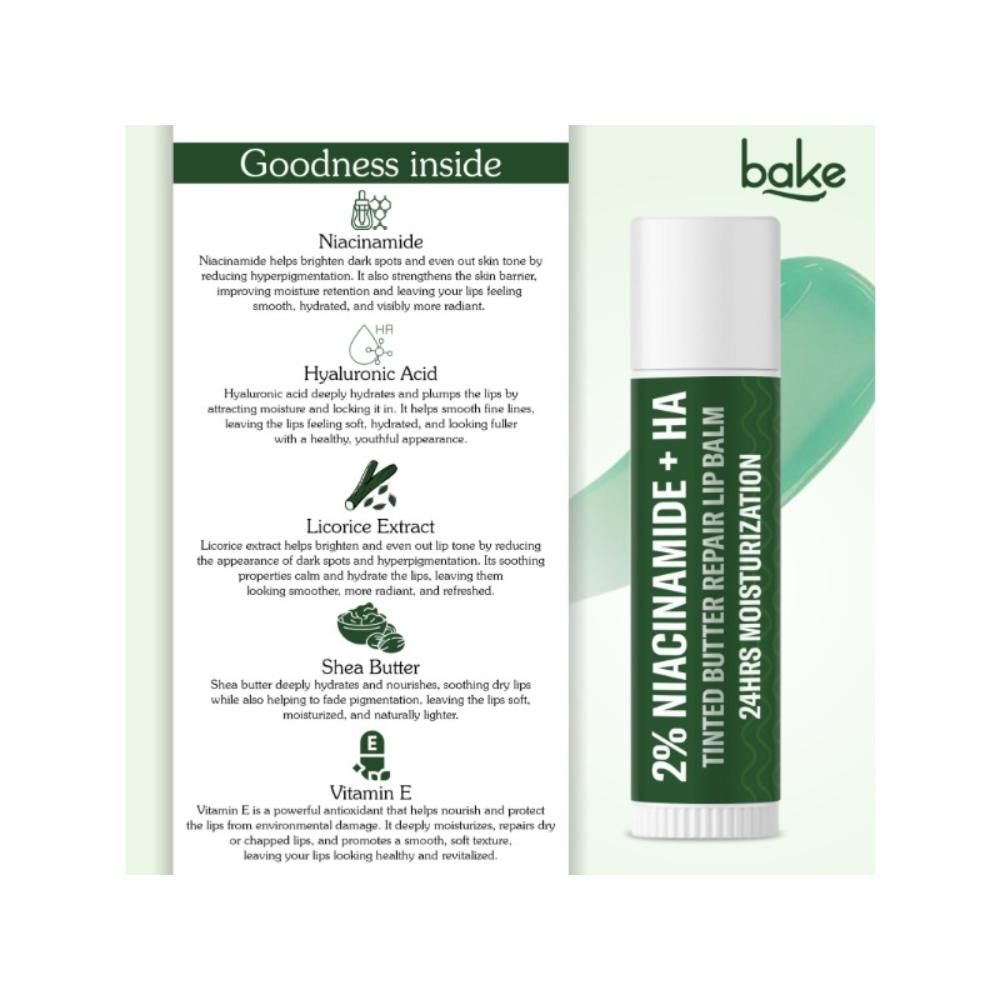 2% Niacinamide + Hyaluronic Acid Tinted Lip Balm For Dark, Pigmented & Flaky Lips