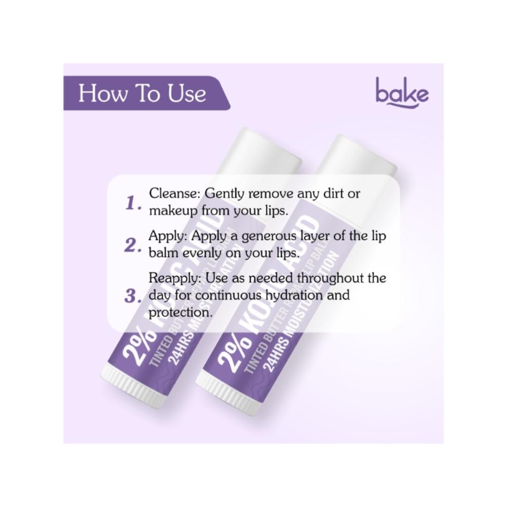 2% Kojic Acid Tinted Lip Brightening Balm with 1% Alpha Arbutin For Dark & Pigmented Lips