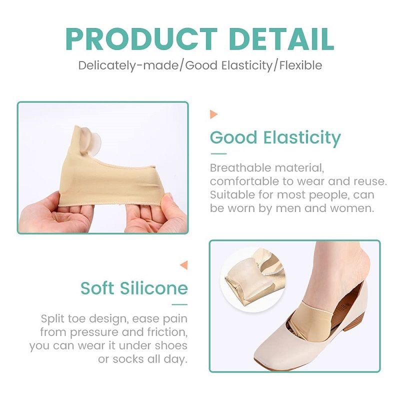Toe Thumb Bunion Corrector, Toe Separator & Toe Spreader With Gel Pad Support