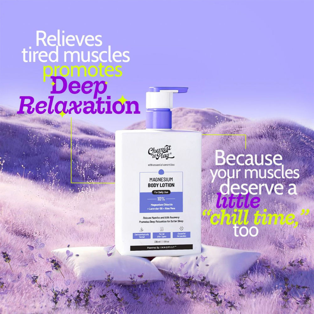 10% Magnesium Body Lotion Relaxes Muscles Promotes Relaxation for Better Sleep