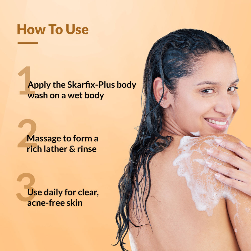 Skarfix Plus Brightening Body Wash with Kojic Acid & Niacinamide Body Wash Shower Gel