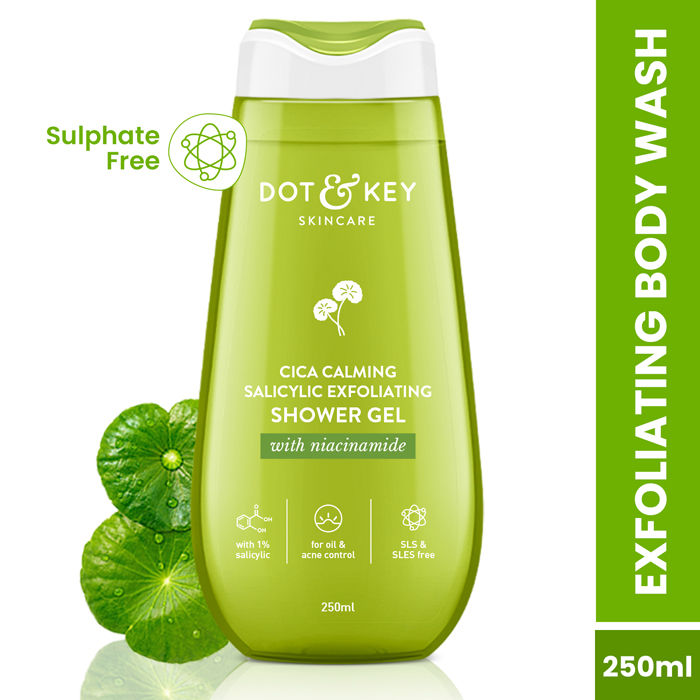 Cica Calming Salicylic Exfoliating Shower Gel, With Niacinamide, Acne & Oil Control