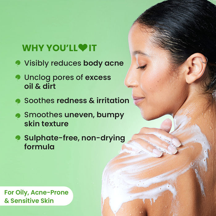 Cica Calming Salicylic Exfoliating Shower Gel, With Niacinamide, Acne & Oil Control