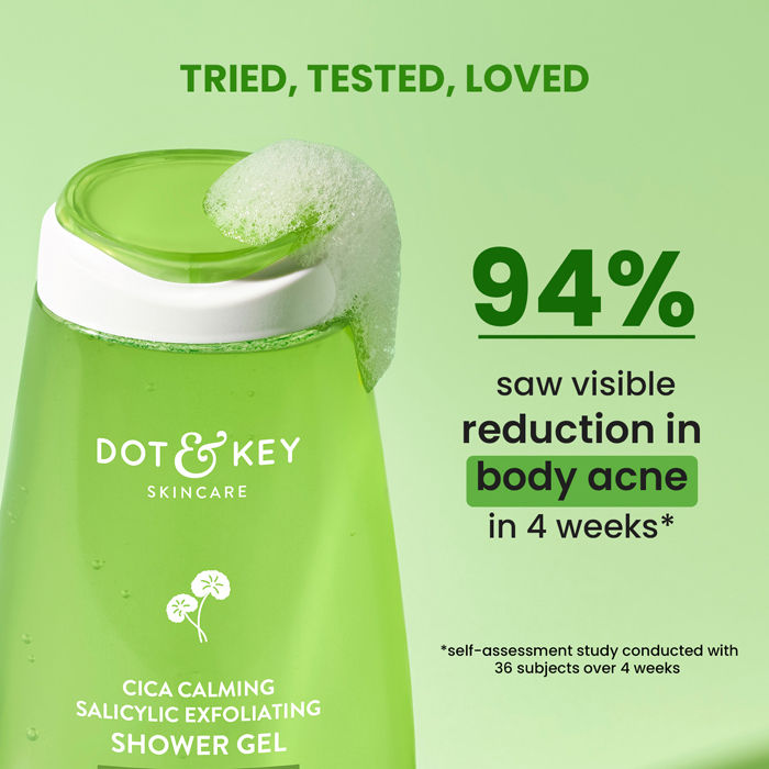 Cica Calming Salicylic Exfoliating Shower Gel, With Niacinamide, Acne & Oil Control