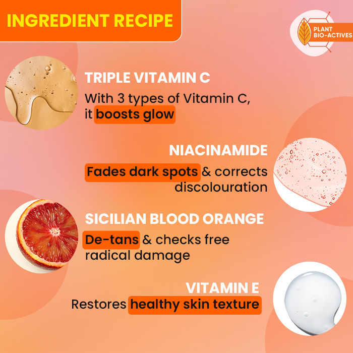 Vitamin C + E Super Bright Body Lotion, With Blood Orange & Niacinamide, Deep Nourishment