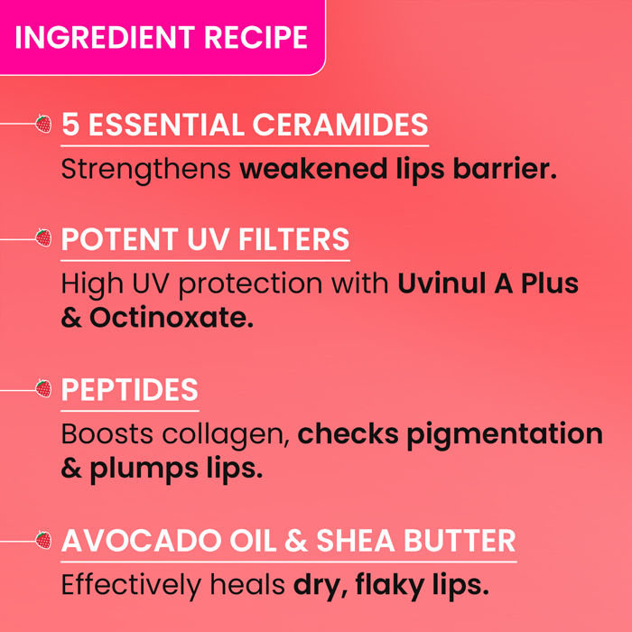 Ceramide & Peptide Barrier Repair SPF 50 PA+++ Tinted Lip Balm For Plump Lips