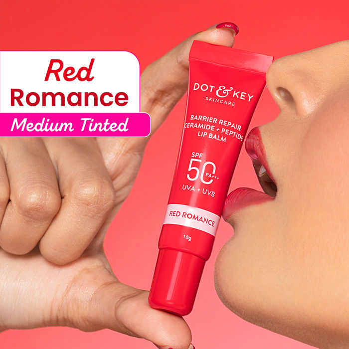 Ceramide & Peptide Barrier Repair SPF 50 PA+++ Tinted Lip Balm For Plump Lips